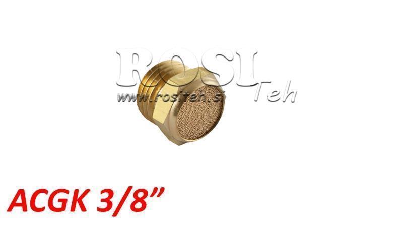 Gaisa klusuma ierīce no misiņa ACGK 038 ZEME