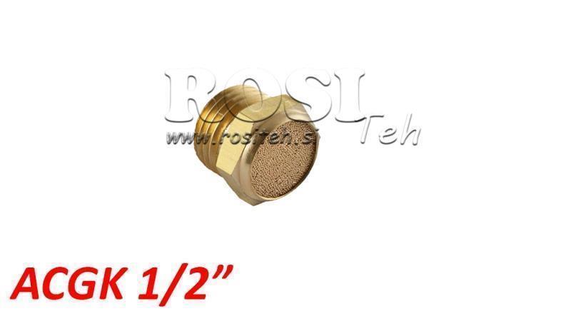 Gaisa klusuma ierīce no misiņa ACGK 012 ZEME