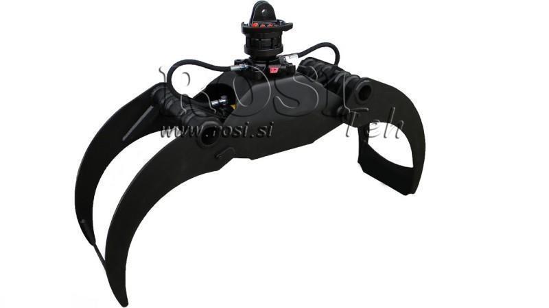 GARRA DE SILVICULTURA LG2500 kg - 1500 mm ROTATOR 4500/2500 KG COM FLANGE