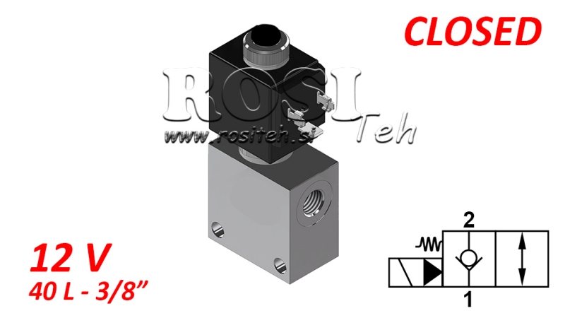 2-VIRZI VALVE 3/8 (NC) 12V - 40LIT