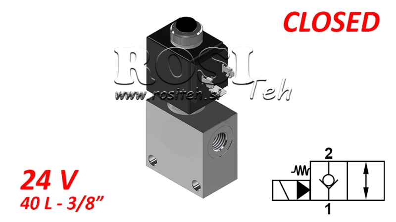 2-VIRSMU VĀRSTS 3/8 (NC) 24V - 40LIT