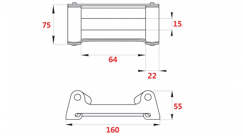 GUIA DESLIZANTE PARA CABO DE AÇO DWM 3500