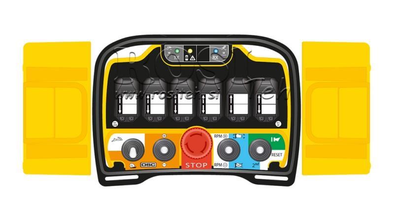 CONTROLE REMOTO POR RÁDIO - PROPORCIONAL - ZEUS2 M6 10019 Padrão