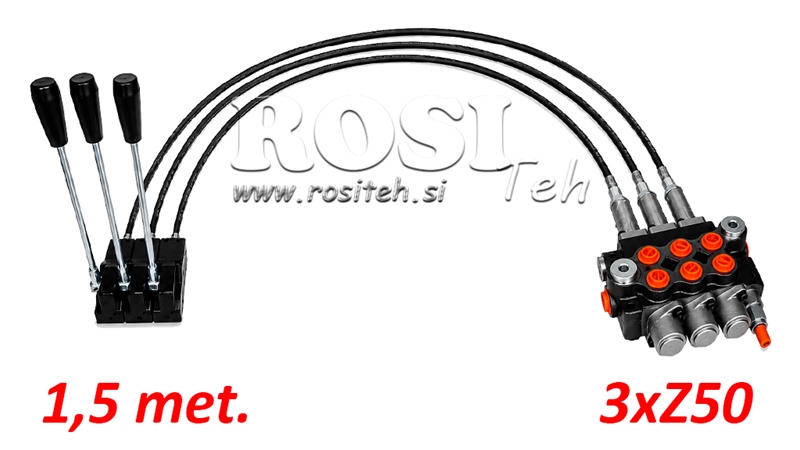 KIT 3xZ50 + JOYSTICK 1 POZĪCIJA L1500