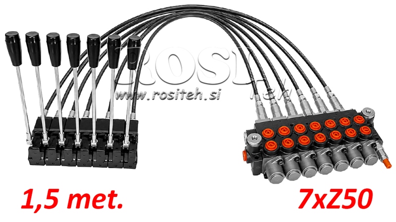 KIT 7xZ50 + JOYSTICK 1 POZĪCIJA L1500