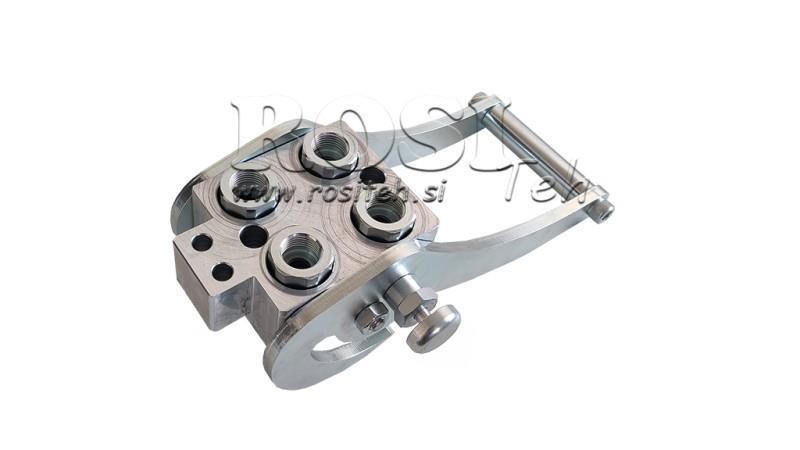 MULTI-FASTER KOBLING 4vejs BSP1/2 NY TYPE TRAKTOR DEL