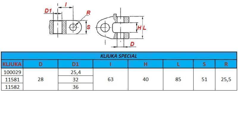 spesiell krok fi36 for trekkapparat kategori 3
