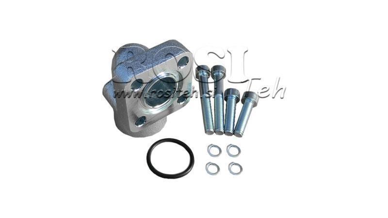 CONEXÃO DE TUBO 1/2 - FLANGE RETA BOSCH fi 35