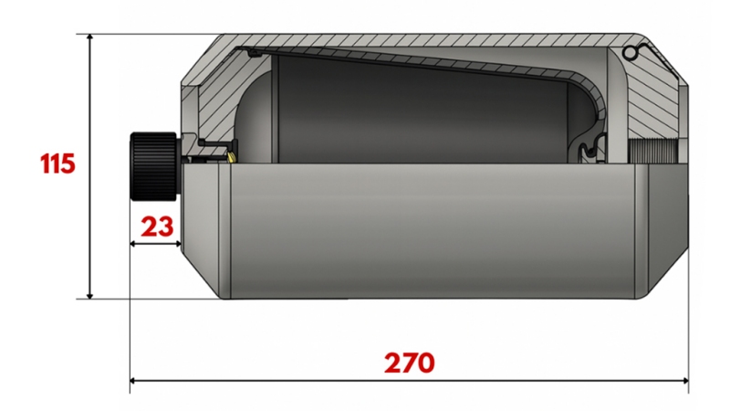 ACUMULADOR HIDRÁULICO 1,5 LIT - M18x1,5
