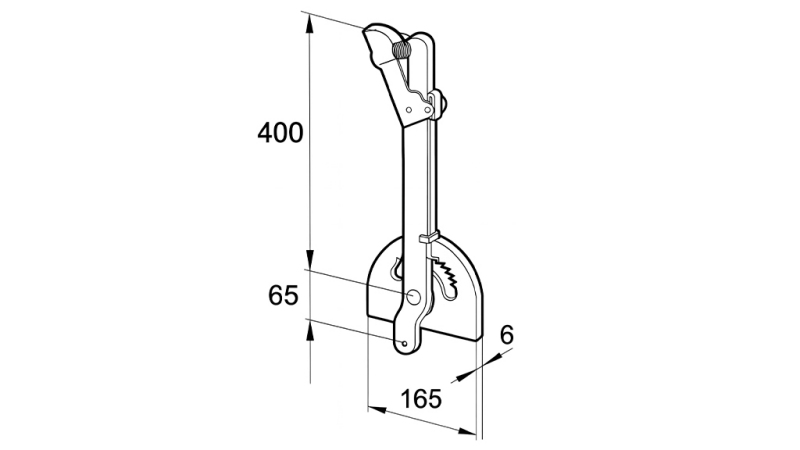 MANIVELA DE PUXAR PARA TRANSPORTADOR