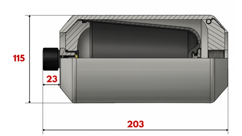 ACUMULADOR HIDRÁULICO 1 LIT - M18x1,5