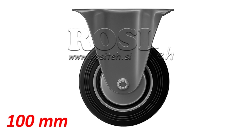 RODA 100mm COM BASE FIXA