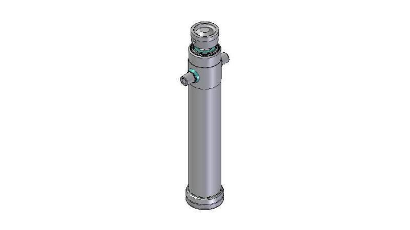 4028S -TELESCOPIC CYLINDER STANDARD/BALL 2 STAGES STROKE 1195 DIAMETER 124