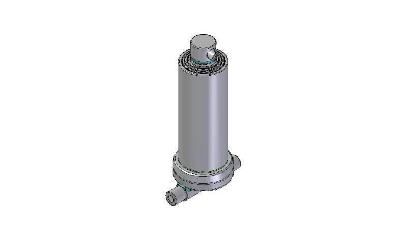 4545F -TELESCOPISKA CILINDRA APAKŠDAĻA – CAURUMS 4 GRĀDI STROKE 1490 FI 170