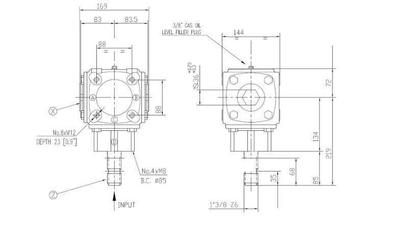 VINKELGIR TB-19J 1.46:1 (23HK-16.9kW)