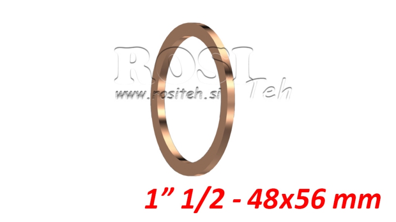 RONDELLA IN RAME 1 1/2 - 56X48 MM