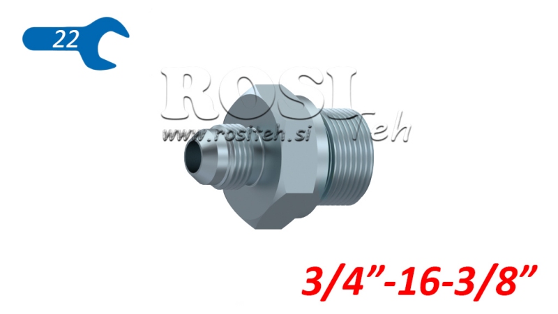 HYDRAULISK REDUCER 3/4 JIC74°-3/8 GAS