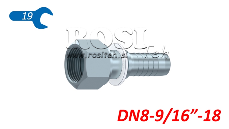 HYDRAULICKÉ PŘIPOJENÍ DKORFS ŽENSKÉ DN8-9/16-18