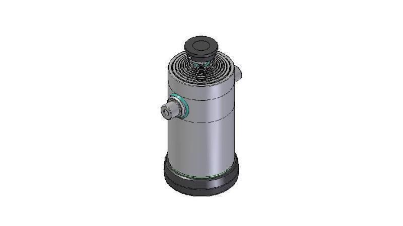 9057S -TELESCOPIC CYLINDER STANDARD/BALL 9 STAGES TRAVEL 4162 DIAMETER 300