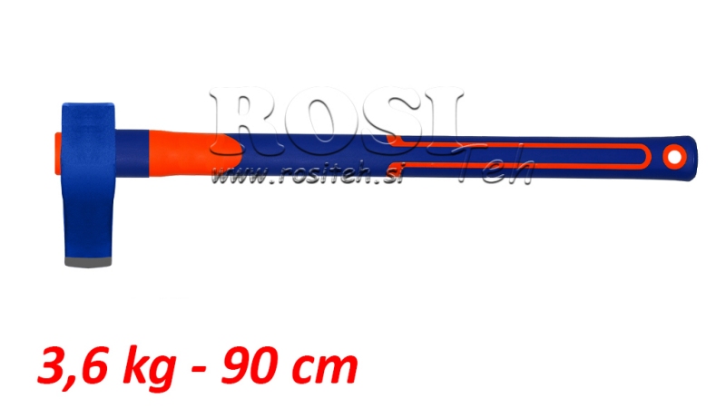 MALKAS SKALDĪŠANAS CIRVIS AR KARBONAS ROKTURI - A623 3,6 kg - 90 cm