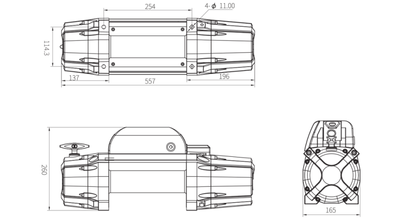 24 V ELEKTRIČNI VITEL RS-12000 - 5440 kg - SINTETIČNA VRV ECO