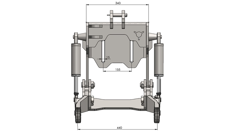 PRIEKŠĒJĀ UZKARE TRAKTORAM CAT. 1 - PROFI STANDARD 800 KG