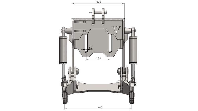 PRIEKŠĒJĀ UZKARE TRAKTORAM CAT. 1 - PROFI AUTOMATIC 800 KG