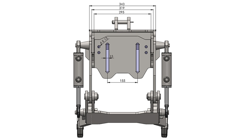 PRIEKŠĒJĀ UZKARE TRAKTORAM CAT. 1 - PROFI STANDARD 800 KG