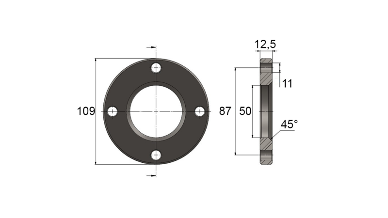 FLANGE FOR CYLINDER AL.40