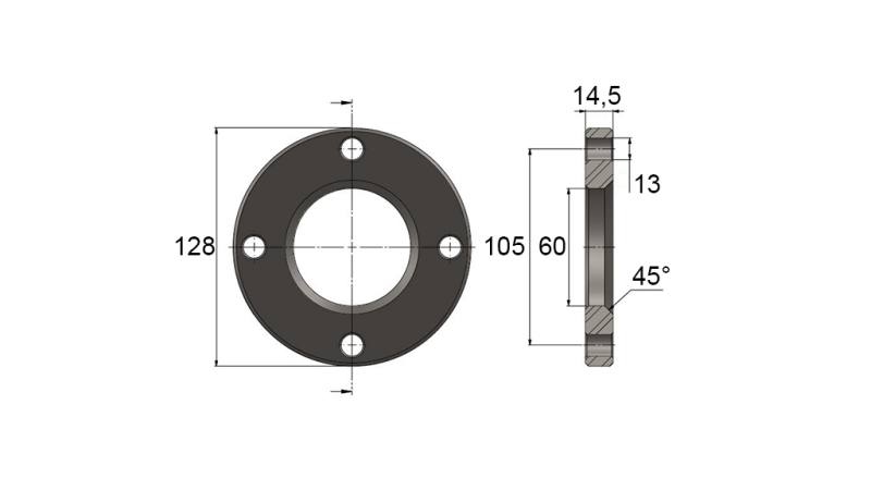 FLANGE FOR CYLINDER AL.50