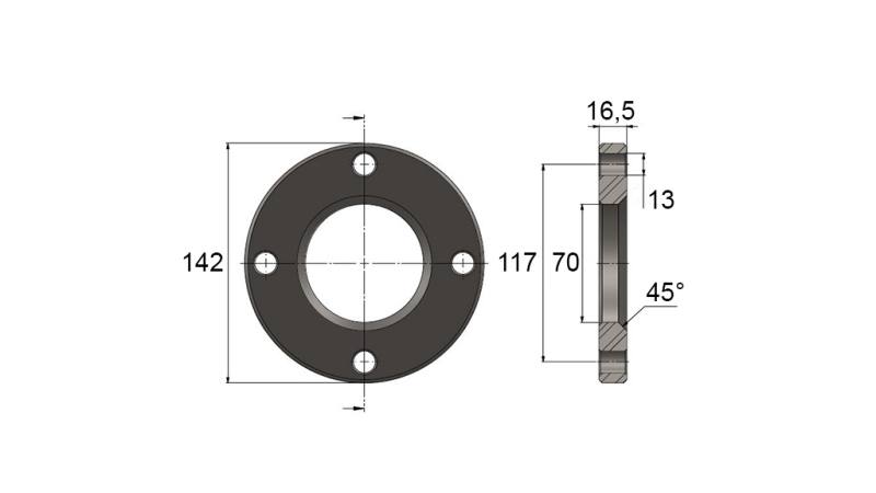 FLANGE FOR CYLINDER AL.60