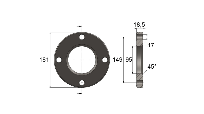 FLANGE FOR CYLINDER AL.80