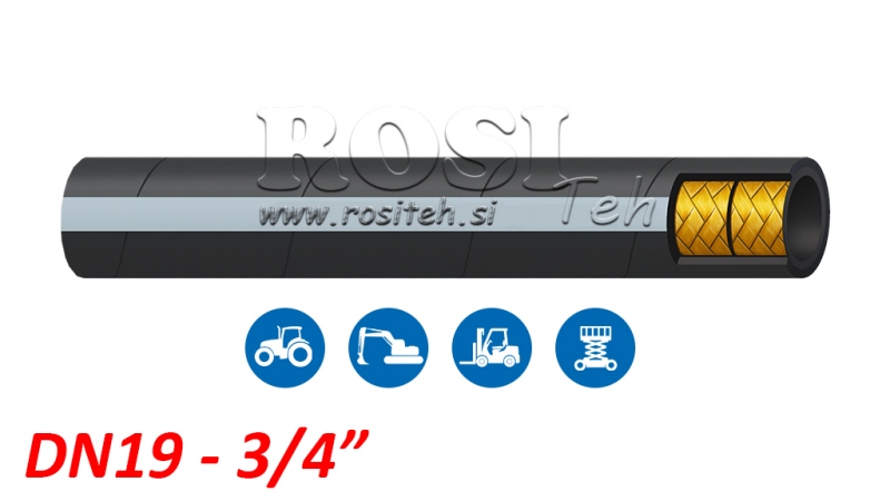 MANGUEIRA HIDRÁULICA DN19 2SN (3/4) 215BAR