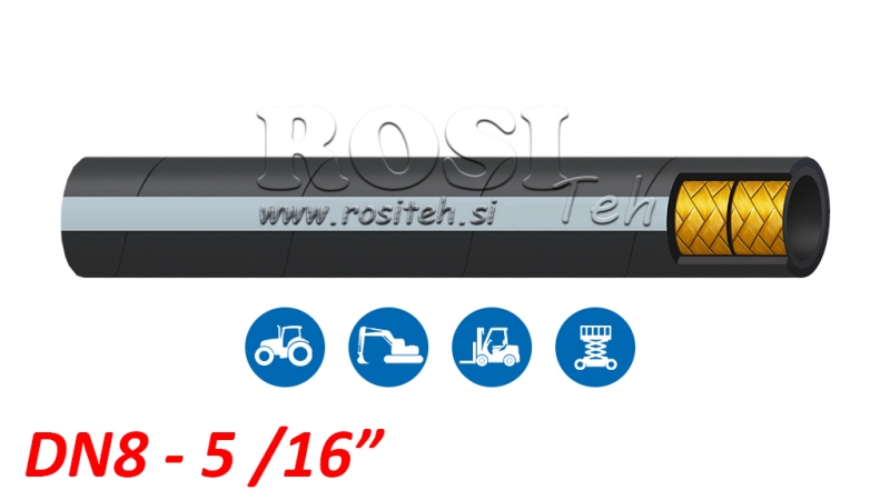 MANGUEIRA HIDRÁULICA DN8 2SN (5/16) 350BAR