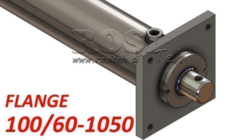 cilindro hidráulico com placa de montagem 100/60-1050