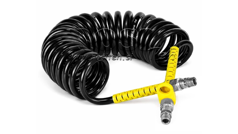 AIR BRAKE HOSE 12X9 16X1.5 - 22X1.5 YELLOW
