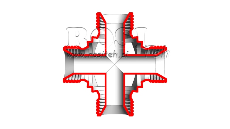 HIDRAVLIČNI KRIŽNI PRIKLJUČEK MOŠKI BSP 1/4