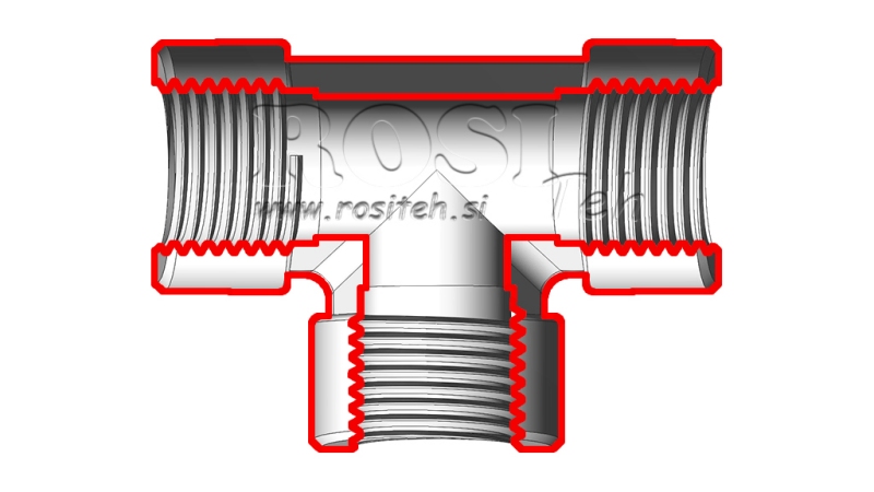 HIDRAVLIČNI T KOM BSP ŽENSKI 1/2