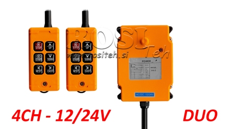 RADIO ATTĀLINĀTAIS KONTROLS 4CH - 12/24V DUO