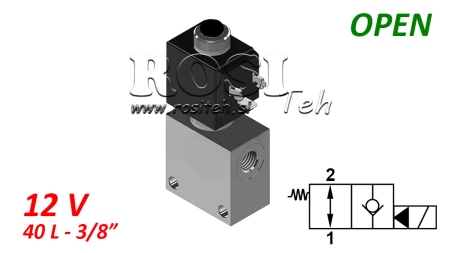 2-VIRZI VALVE 3/8 (NO) 12V - 40LIT