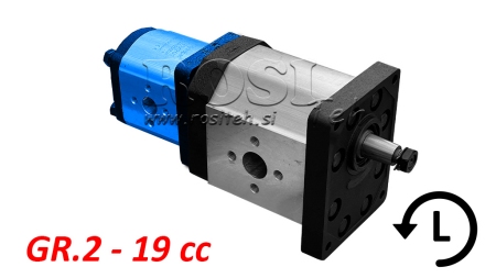 HYDRAULISK PUMPE 20A19X201 ANDRE GR.2 19 CC VENSTRE