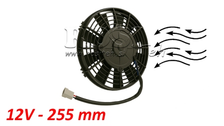 VENTILADOR AXIAL 255MM PUSH 12V