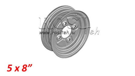 RIM 5X8 (PRO PNEUMATIKU 16X6.5-8)