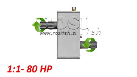 CAIXA DE CÂMBIO PARA TRATOR - INVERSÃO 1:1 (80HP-60KW) MACHO-MACHO