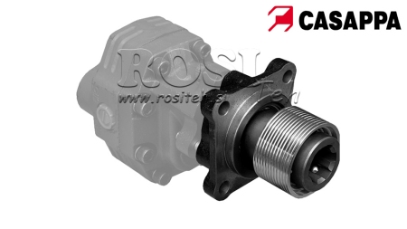 ADAPTADOR P.T.O. PARA BOMBA DE FERRO FUNDIDO ASAE FEMEA - 3 PARAFUSOS