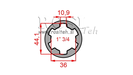 KARDĀNA ADAPTERIS UZMA 1-3/4 (80 mm)