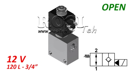 2-VIRSMU VĀRSTS 3/4 (NO) 12V - 120LIT