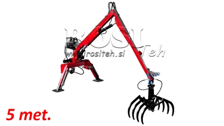 TRAKTOROVÝ HYDRAULICKÝ NAKLADAČ S FORKAMI HUT 5M (+7SECTION)