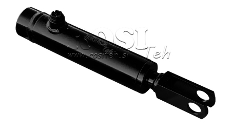 CILINDRO HIDRÁULICO DE AÇÃO SIMPLES COM MOLA E GARFO NA HASTE 25/70MM