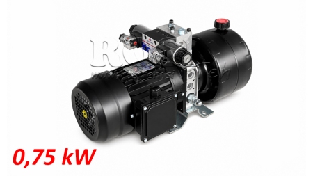 MINI HÜDRAULILINE JÕUÜKSUS 380V AC (0.75 kW) - 3.7 cc - 5.2 lit/min - paak 4 lit